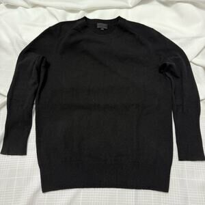 J.Crew 100% Cashmere Black Crewneck Sweater XS FA15